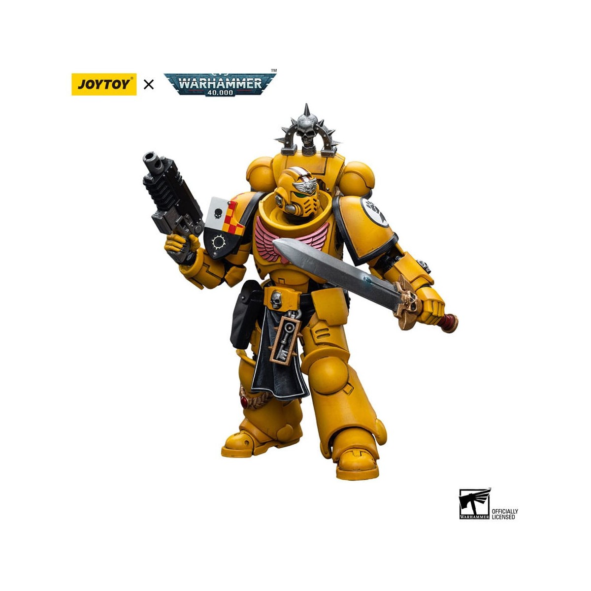 JoyToy Marines Espaciales - Puños Imperiales - Teniente con Espada de Poder 1/18 - Warhammer 40K