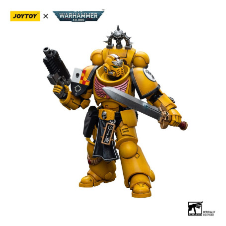 JoyToy Marines Espaciales - Puños Imperiales - Teniente con Espada de Poder 1/18 - Warhammer 40K