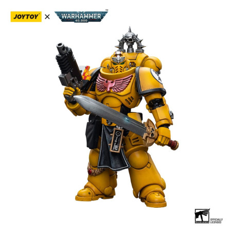 JoyToy Marines Espaciales - Puños Imperiales - Teniente con Espada de Poder 1/18 - Warhammer 40K