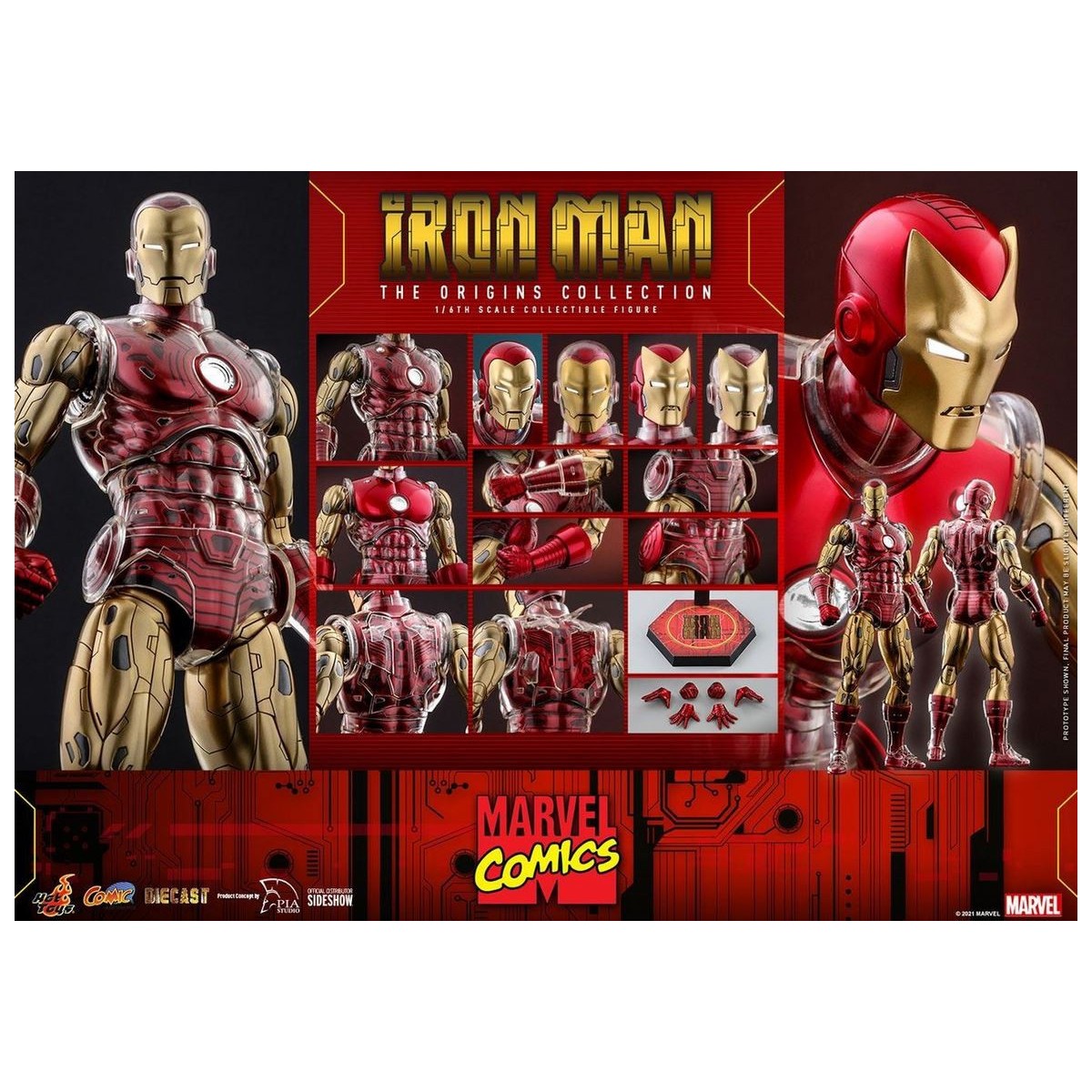 Hot toys - Iron Man - Marvel The Origins Collection Figura cómica 1/6