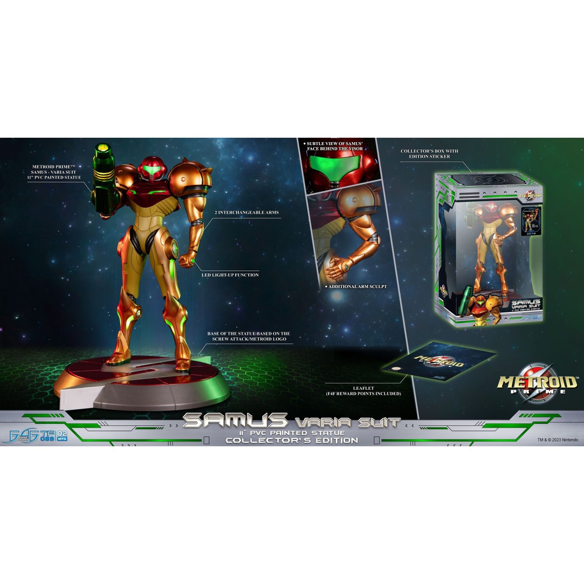 First 4 Figures - Metroid - SAMUS VARIA SUIT Collector's Edition Estatua de PVC