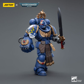 JoyToy Marines Espaciales - Ultramarines - Ultramarines Teniente con Puño de Poder 1/18 - Warhammer 40K
