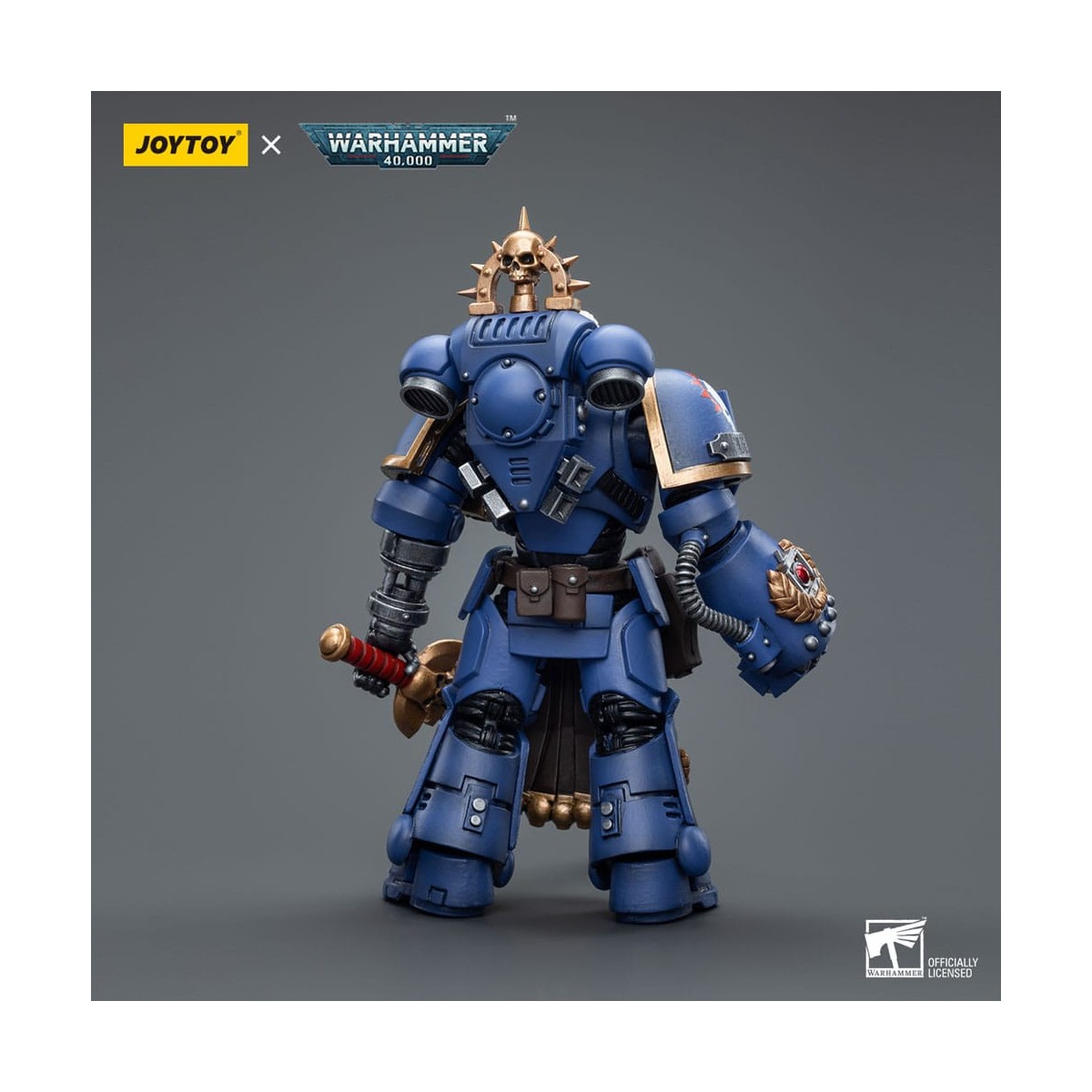 JoyToy Marines Espaciales - Ultramarines - Ultramarines Teniente con Puño de Poder 1/18 - Warhammer 40K