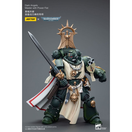 JoyToy Marines Espaciales - Ángeles Oscuros - Maestro Ángeles Oscuros con Puño de Poder 1/18 - Warhammer 40K