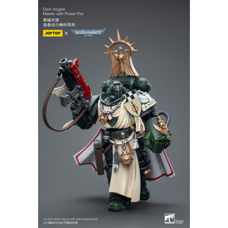 JoyToy Marines Espaciales - Ángeles Oscuros - Maestro Ángeles Oscuros con Puño de Poder 1/18 - Warhammer 40K