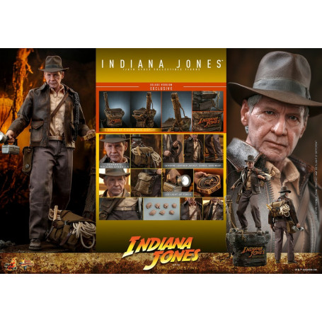 Hot Toys - Indiana Jones y el Disco del Destino - Indiana Jones Versión Deluxe 1:6