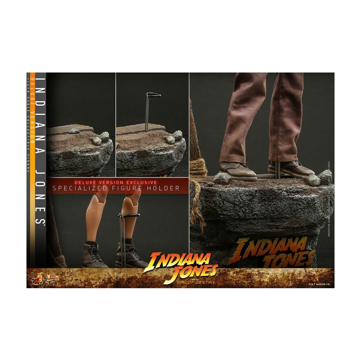 Hot Toys - Indiana Jones y el Disco del Destino - Indiana Jones Versión Deluxe 1:6