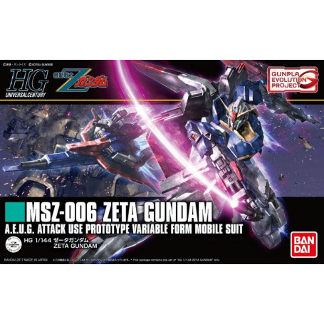 Bandai - Gunpla - Gundam 1/144 HG - MSZ-006 ZETA GUNDAM (AEUG) - Mobile Suit Zeta Gundam