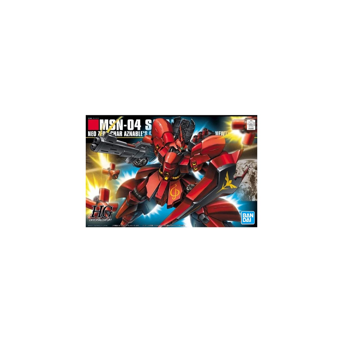 Bandai - Gunpla - Gundam 1/144 HG - MSN-04 SAZABI - Mobile Suit Gundam : Contraataque de Char