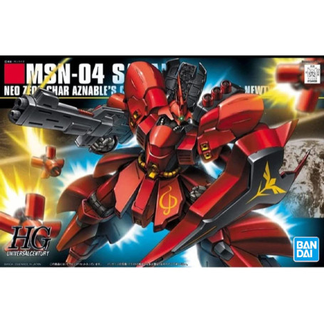 Bandai - Gunpla - Gundam 1/144 HG - MSN-04 SAZABI - Mobile Suit Gundam : Contraataque de Char