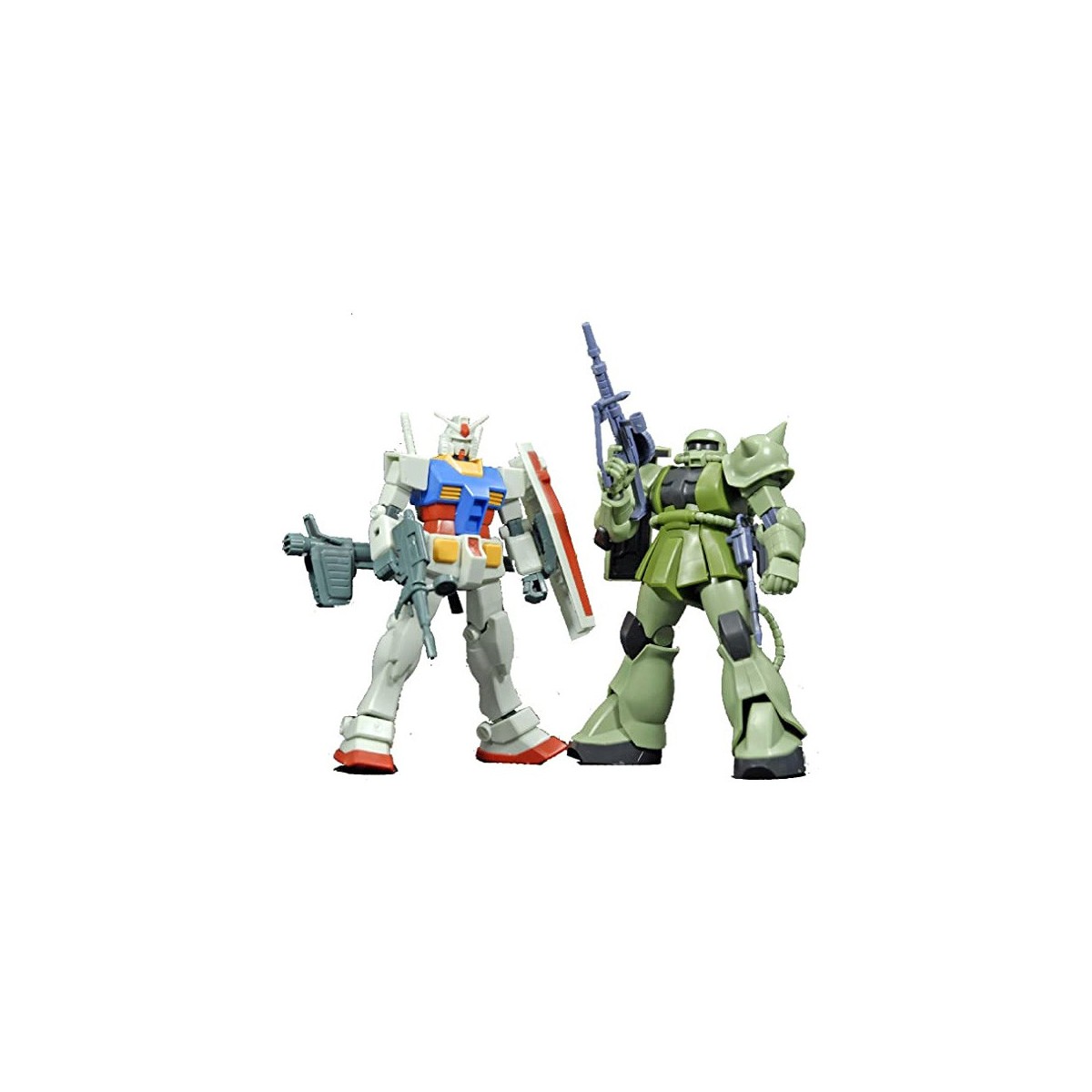 Bandai - Gunpla - Gundam 1/144 HG - Gunpla Starter Set RX-78-2 y MS-06F Zaku II - Mobile Suit Gundam