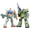 Bandai - Gunpla - Gundam 1/144 HG - Gunpla Starter Set RX-78-2 y MS-06F Zaku II - Mobile Suit Gundam
