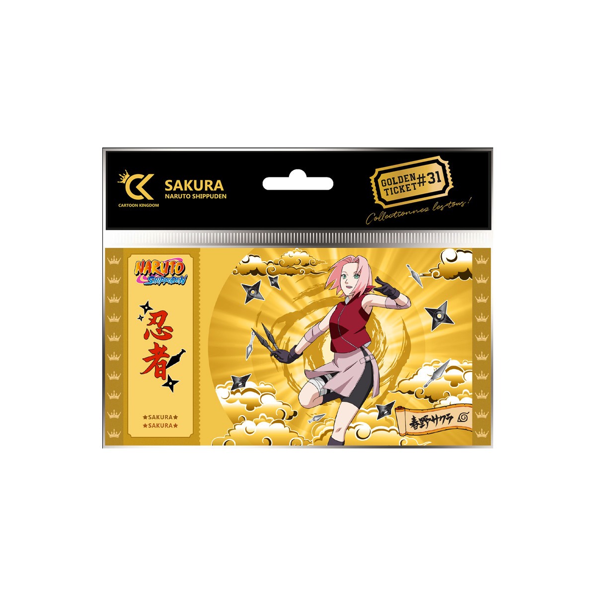 Cartoon Kingdom - Pack de 5 Golden Ticket Naruto Shipudden (vol. 29 a 33)
