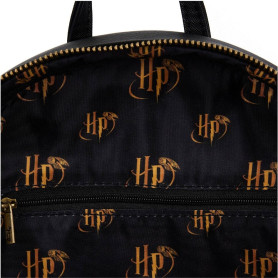 Harry Potter - Mini Mochila Loungefly Trilogy triple bolsillo