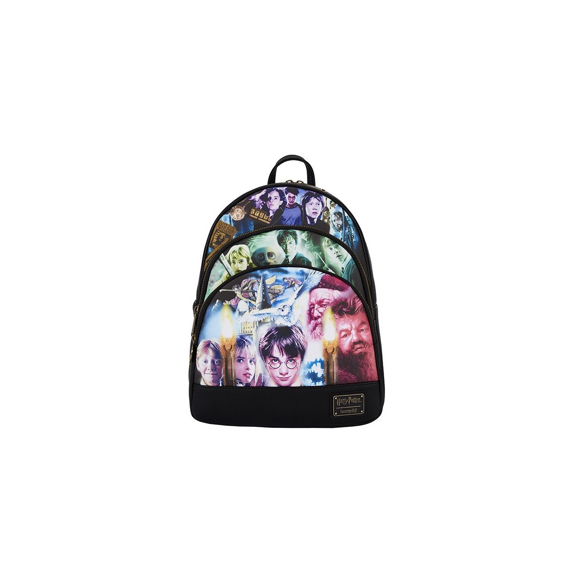 Harry Potter - Mini Mochila Loungefly Trilogy triple bolsillo