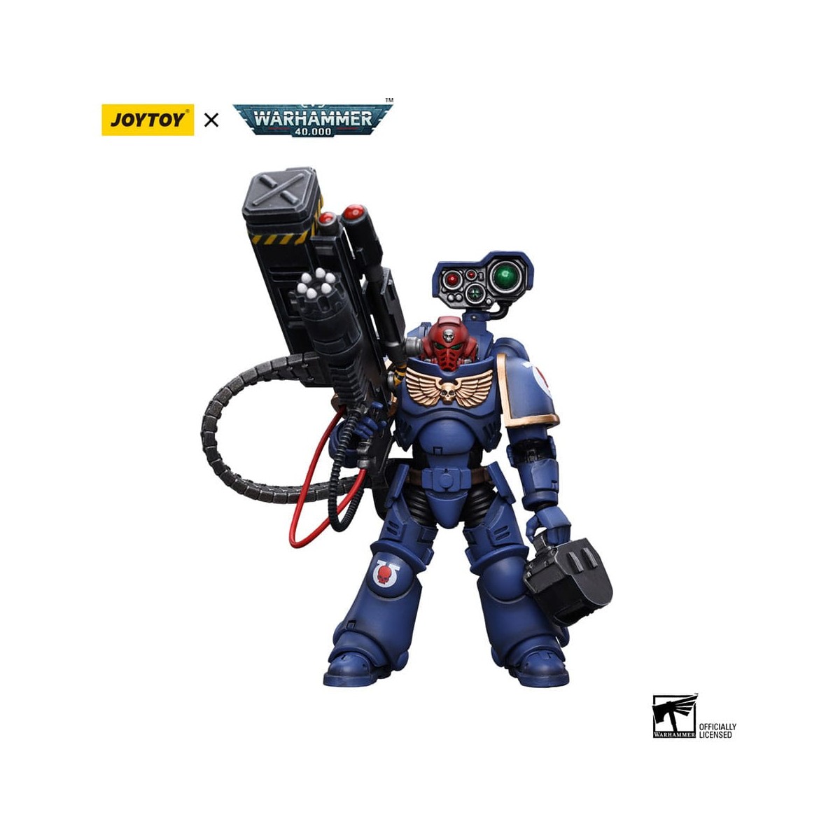 JoyToy Marines Espaciales - Ultramarines - Sargento de la Desolación con Lanzador Vengor 1/18