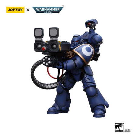 JoyToy Space Marines - Ultramarines - Marine de la Desolación con Lanzador Castellan (Superkrak) 1/18