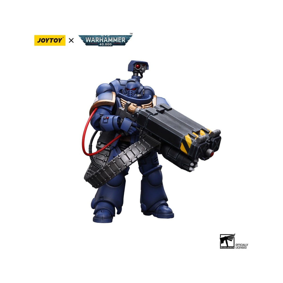JoyToy Space Marines - Ultramarines - Marine de la Desolación con Lanzador Castellan (Superkrak) 1/18