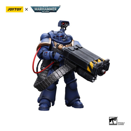 JoyToy Space Marines - Ultramarines - Marine de la Desolación con Lanzador Castellan (Superkrak) 1/18