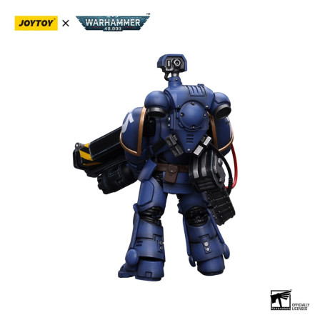 JoyToy Space Marines - Ultramarines - Marine de la Desolación con Lanzador Castellan (Superkrak) 1/18