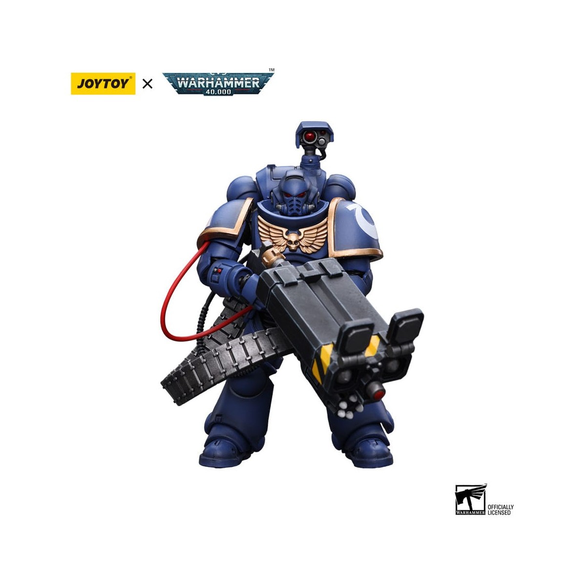 JoyToy Space Marines - Ultramarines - Marine de la Desolación con Lanzador Castellan (Superkrak) 1/18