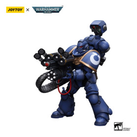 JoyToy Space Marines - Ultramarines - Marine Desolación con Lanzador Castellan (Superfrag) 1/18