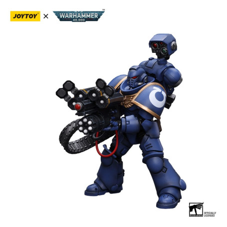 JoyToy Space Marines - Ultramarines - Marine Desolación con Lanzador Castellan (Superfrag) 1/18