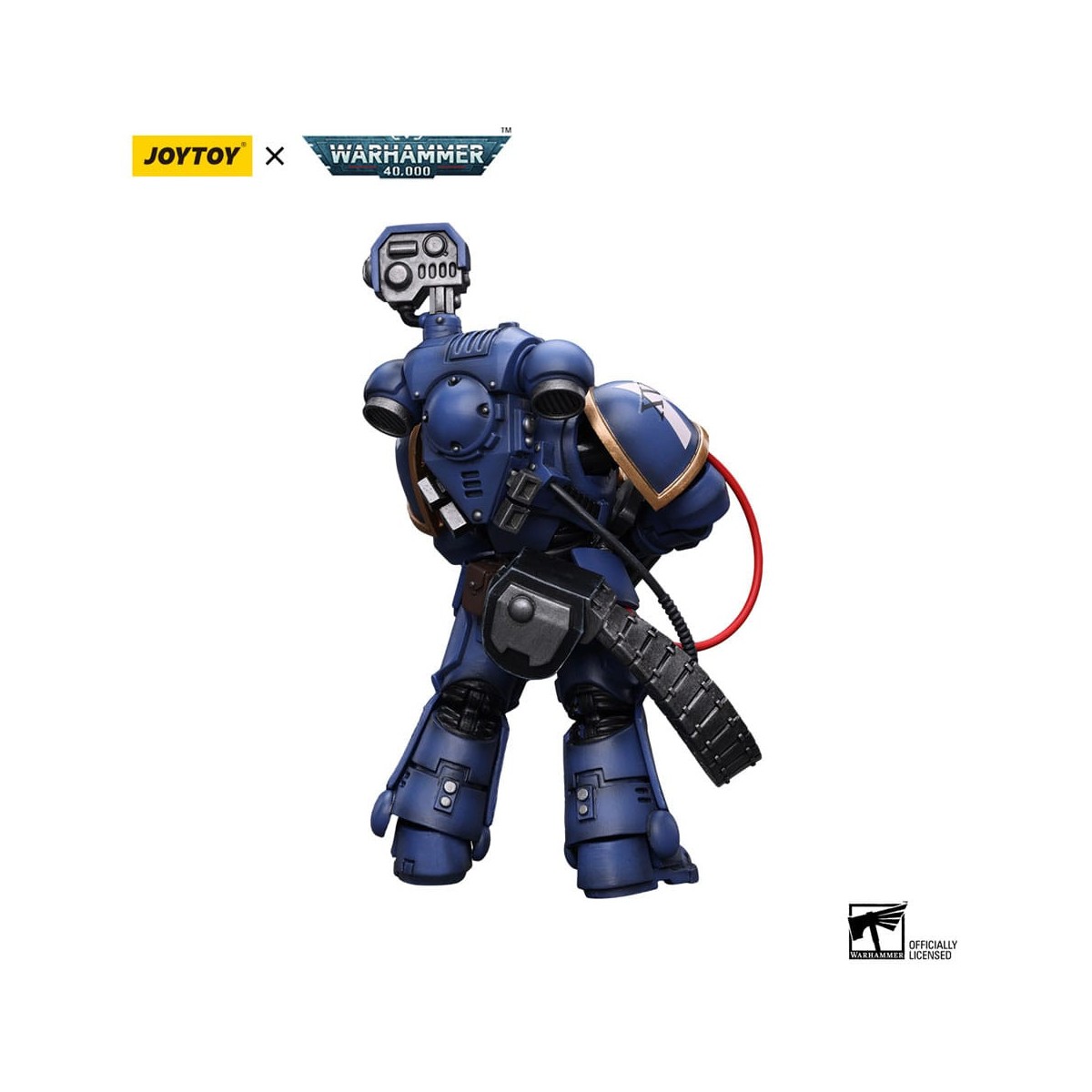 JoyToy Space Marines - Ultramarines - Marine Desolación con Lanzador Castellan (Superfrag) 1/18