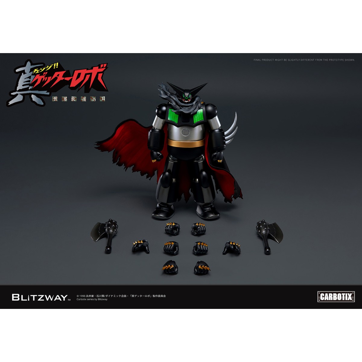 Blitzway Carbotix - BLACK GETTER - Serie de figuras de acción de carbono híbrido