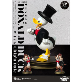 Beast Kingdom Disney 100th - Master Craft - Esmoquin Pato Donald con Barco y Dale Edición Especial Estatua - Tic & Tac