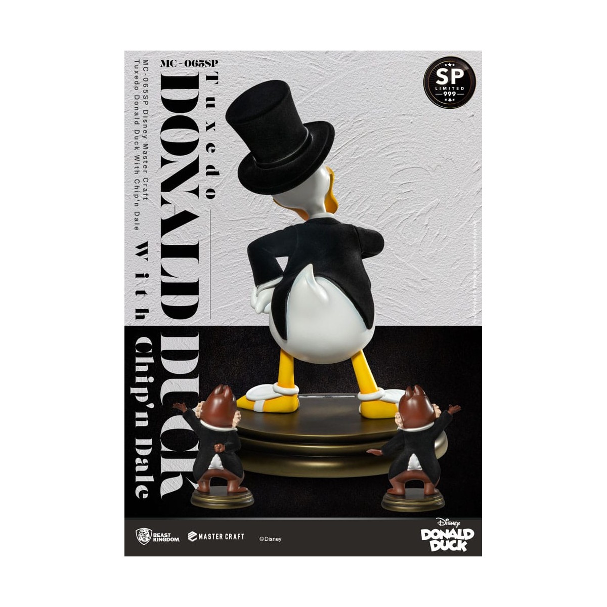 Beast Kingdom Disney 100th - Master Craft - Esmoquin Pato Donald con Barco y Dale Edición Especial Estatua - Tic & Tac