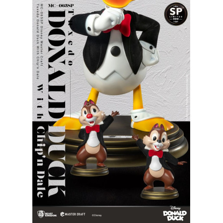 Beast Kingdom Disney 100th - Master Craft - Esmoquin Pato Donald con Barco y Dale Edición Especial Estatua - Tic & Tac