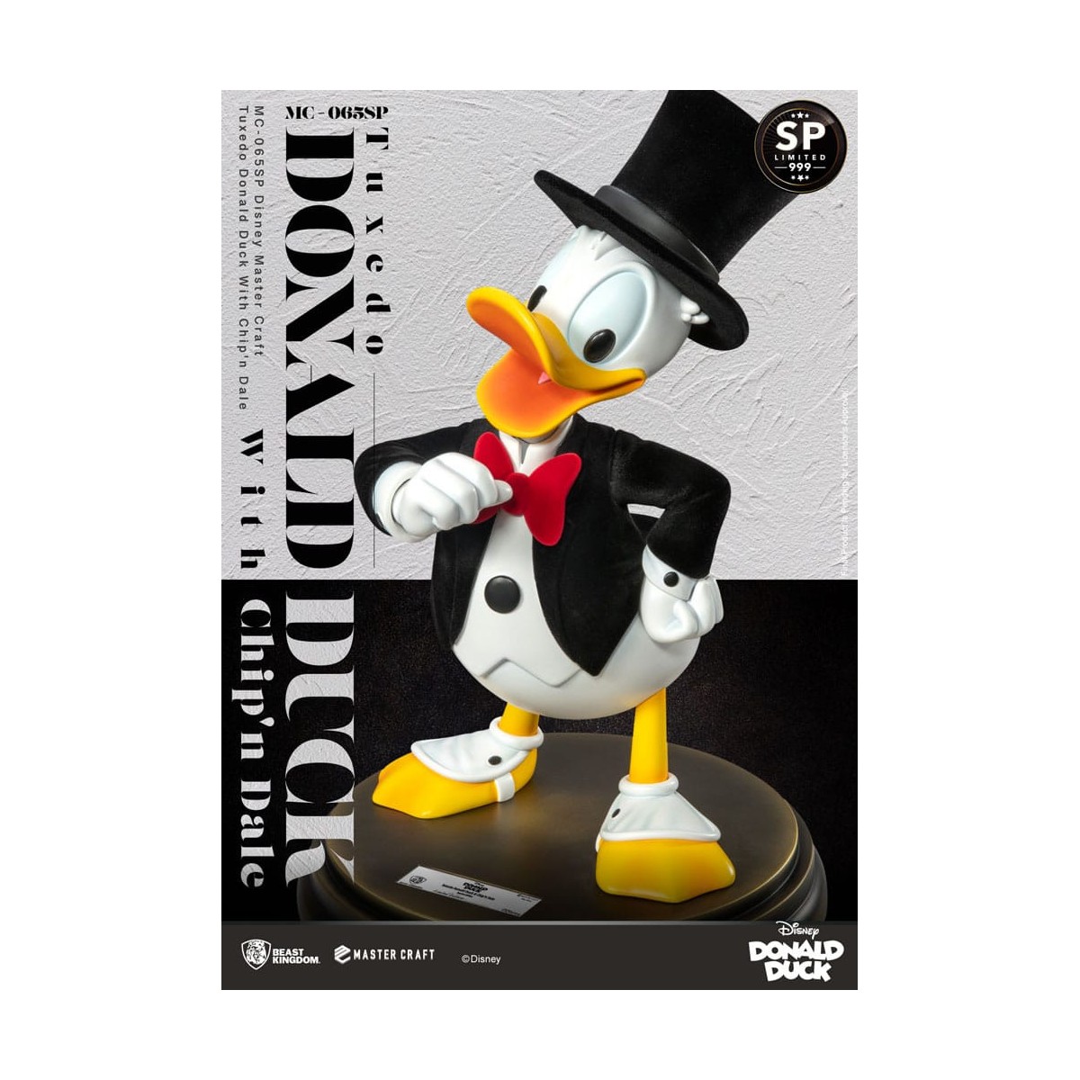 Beast Kingdom Disney 100th - Master Craft - Esmoquin Pato Donald con Barco y Dale Edición Especial Estatua - Tic & Tac