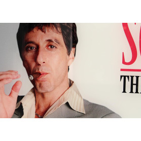 SD Toys - Scarface glass poster "The World is yours" fondo gris