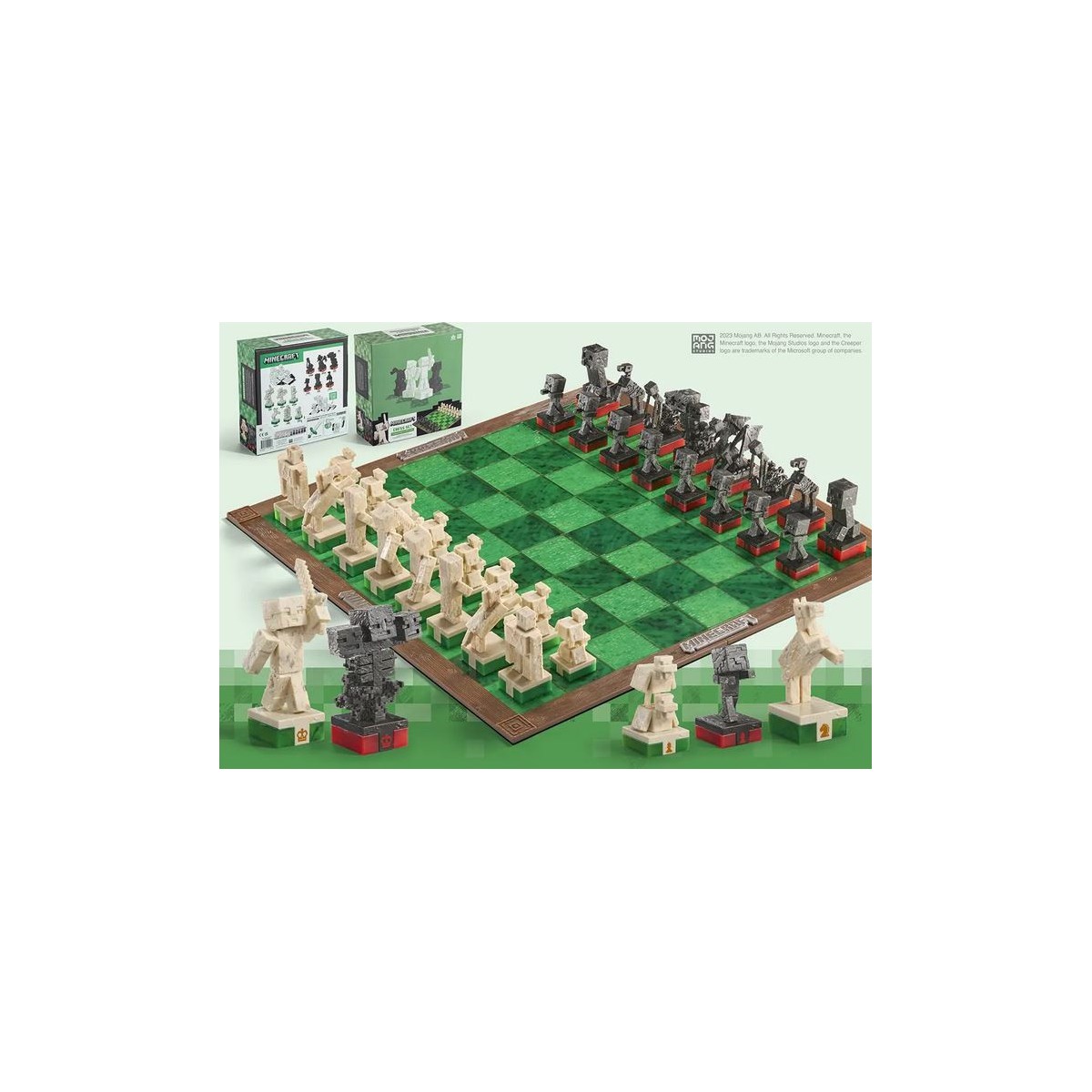 Colección Noble - Juego de Ajedrez Héroes VS Monstruos de Superficie - Minecraft