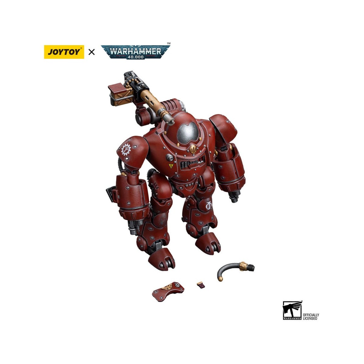 JoyToy Space Marines - Robot Adeptus Mechanicus Kastelan con Blaster de Fósforo Pesado 1/18