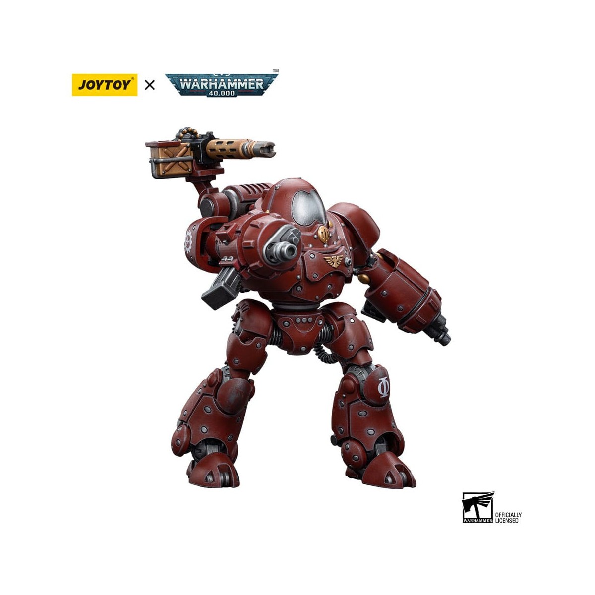 JoyToy Space Marines - Robot Adeptus Mechanicus Kastelan con Blaster de Fósforo Pesado 1/18