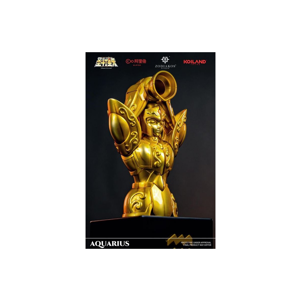 Zodiakos Studio - Tela Acuario - Tótem Acuario 1/6 - Saint Seiya - Estatua Caballeros del Zodiaco
