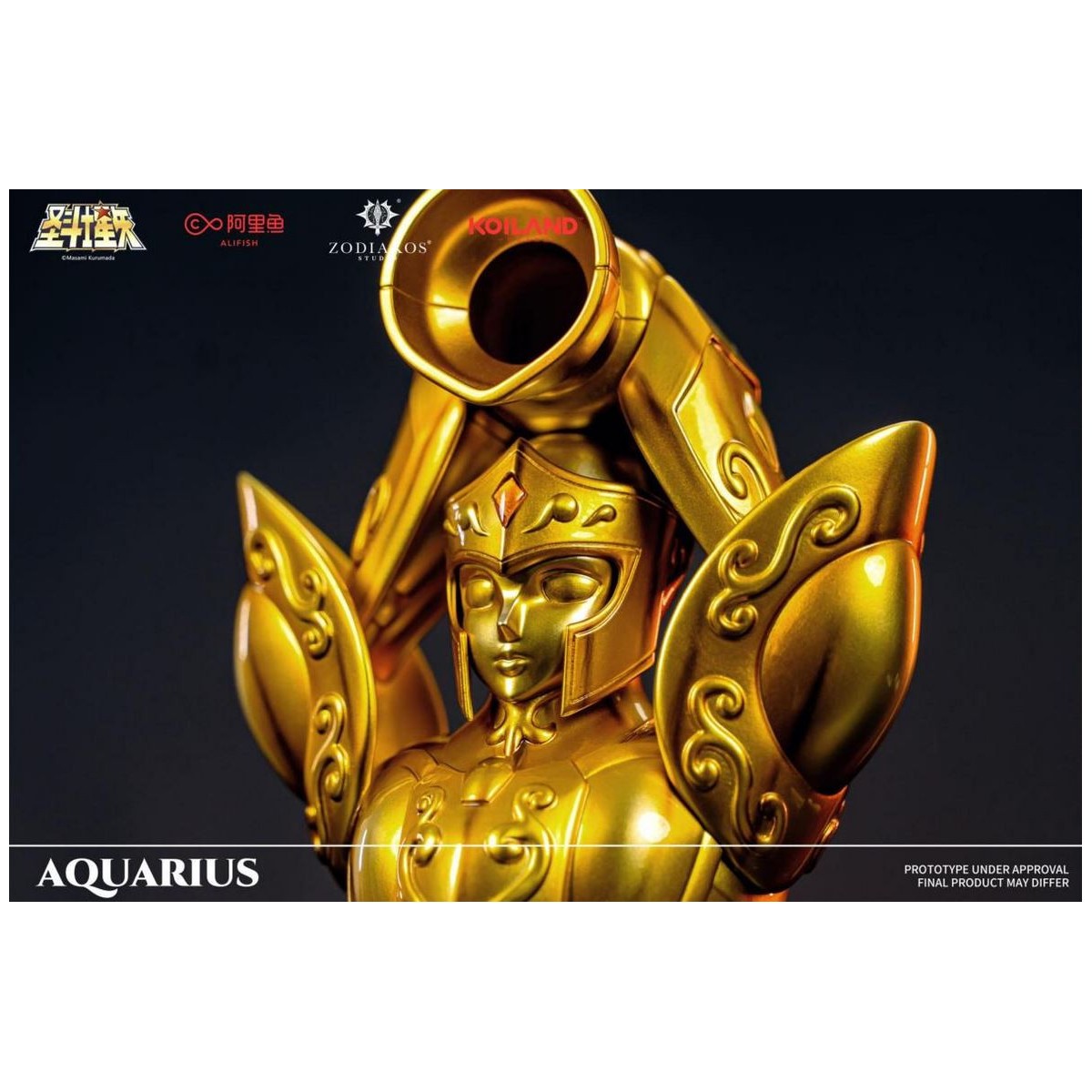 Zodiakos Studio - Tela Acuario - Tótem Acuario 1/6 - Saint Seiya - Estatua Caballeros del Zodiaco