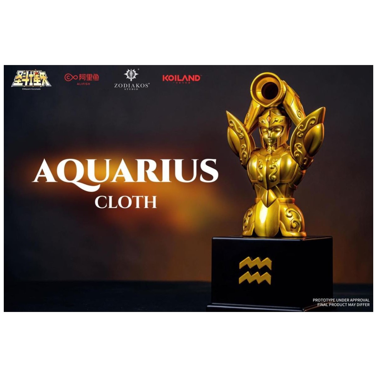 Zodiakos Studio - Tela Acuario - Tótem Acuario 1/6 - Saint Seiya - Estatua Caballeros del Zodiaco