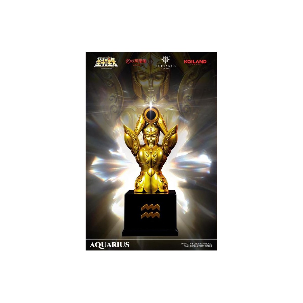 Zodiakos Studio - Tela Acuario - Tótem Acuario 1/6 - Saint Seiya - Estatua Caballeros del Zodiaco