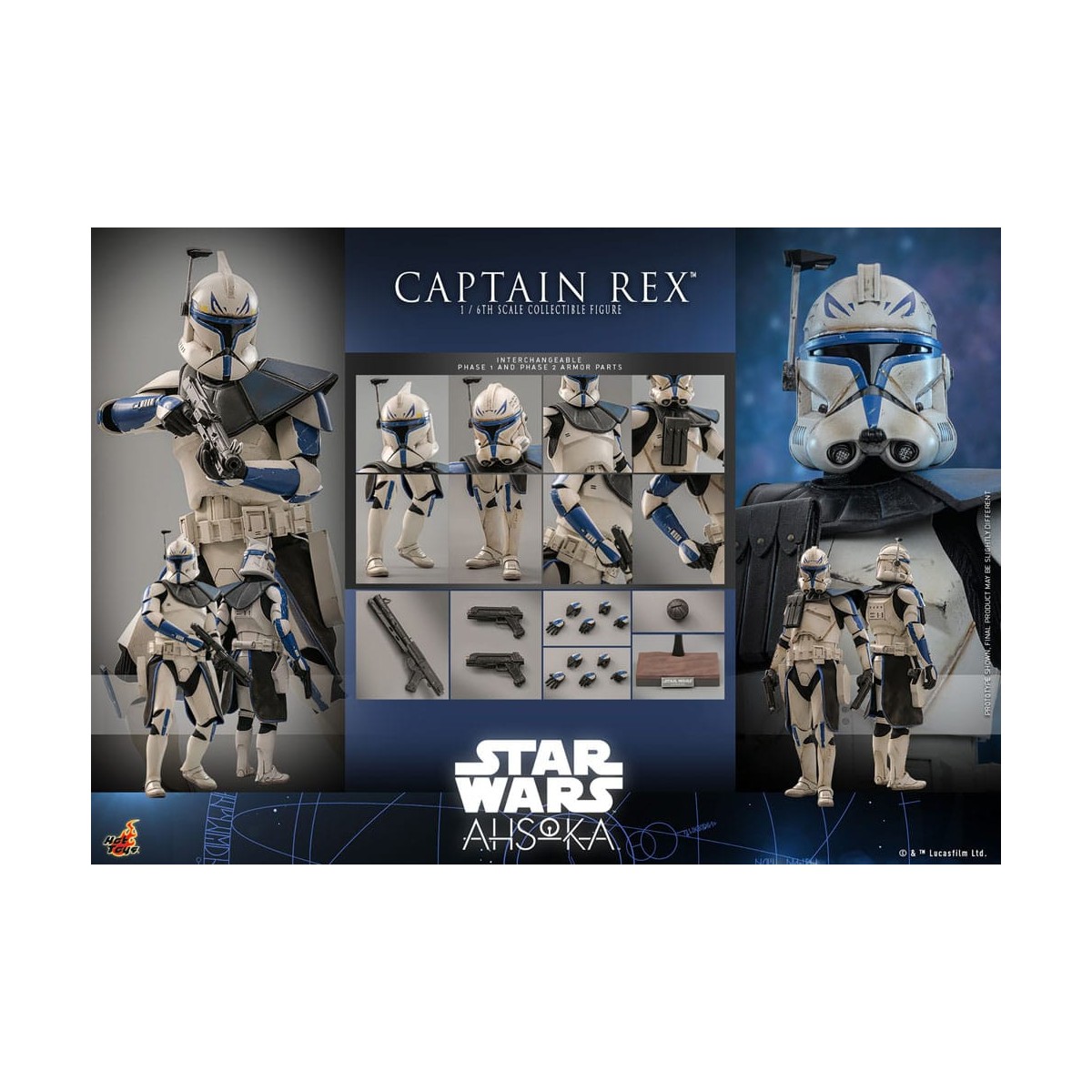 Hot Toys Star Wars - CAPITAN REX - Ahsoka Tano 1/6