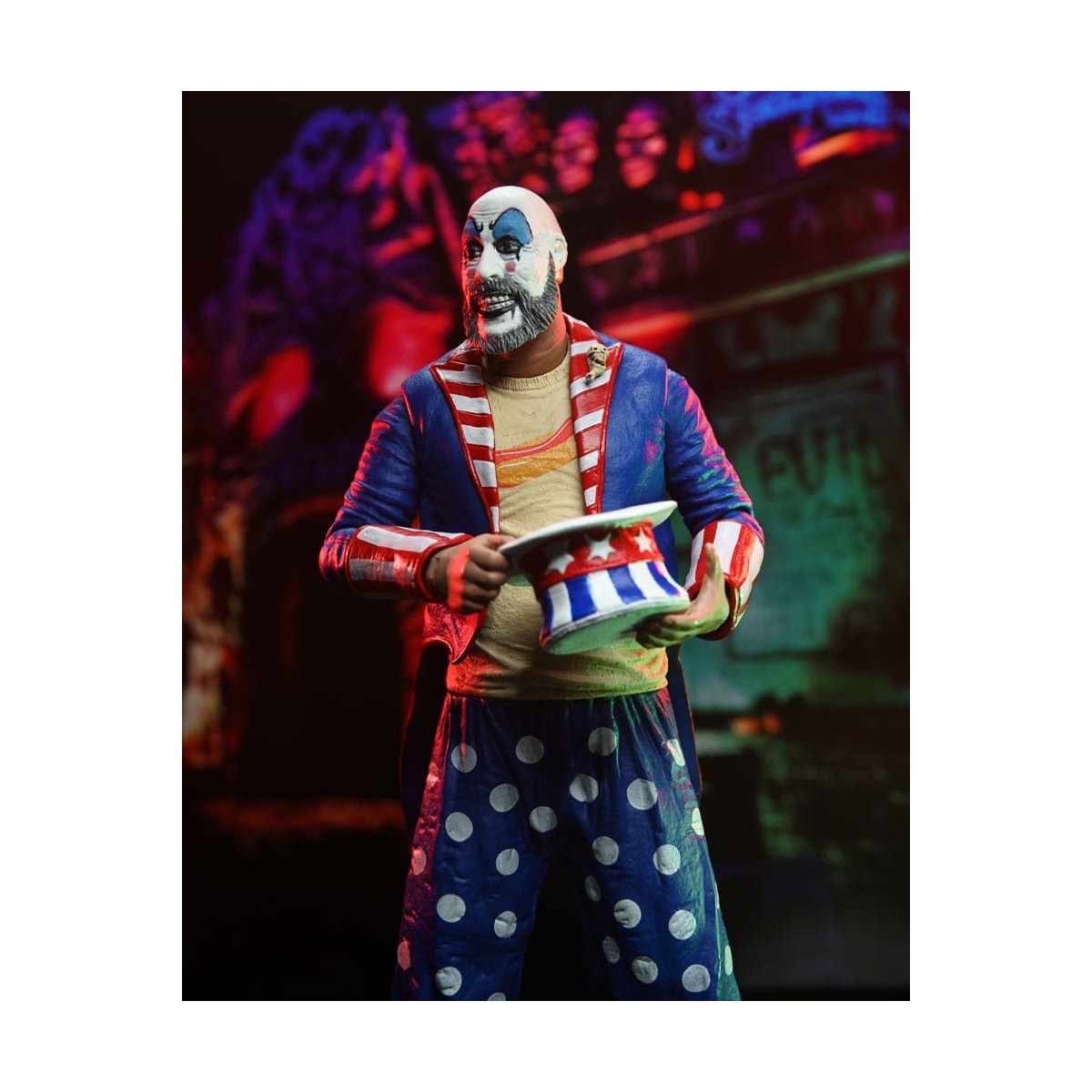 Neca - House of 1000 Corpses Capitán Spaulding (Capa) 20º Aniversario