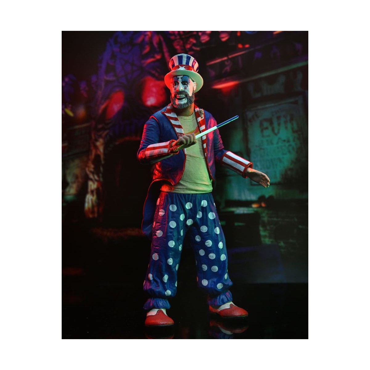 Neca - House of 1000 Corpses Capitán Spaulding (Capa) 20º Aniversario