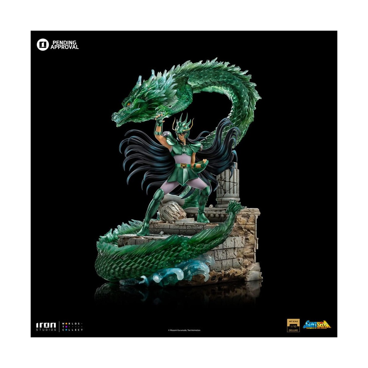 Iron Studios - Saint Seiya - Dragon Shiryu Deluxe Art Scale 1/10 - Los Caballeros del Zodiaco Hyoga el Cisne