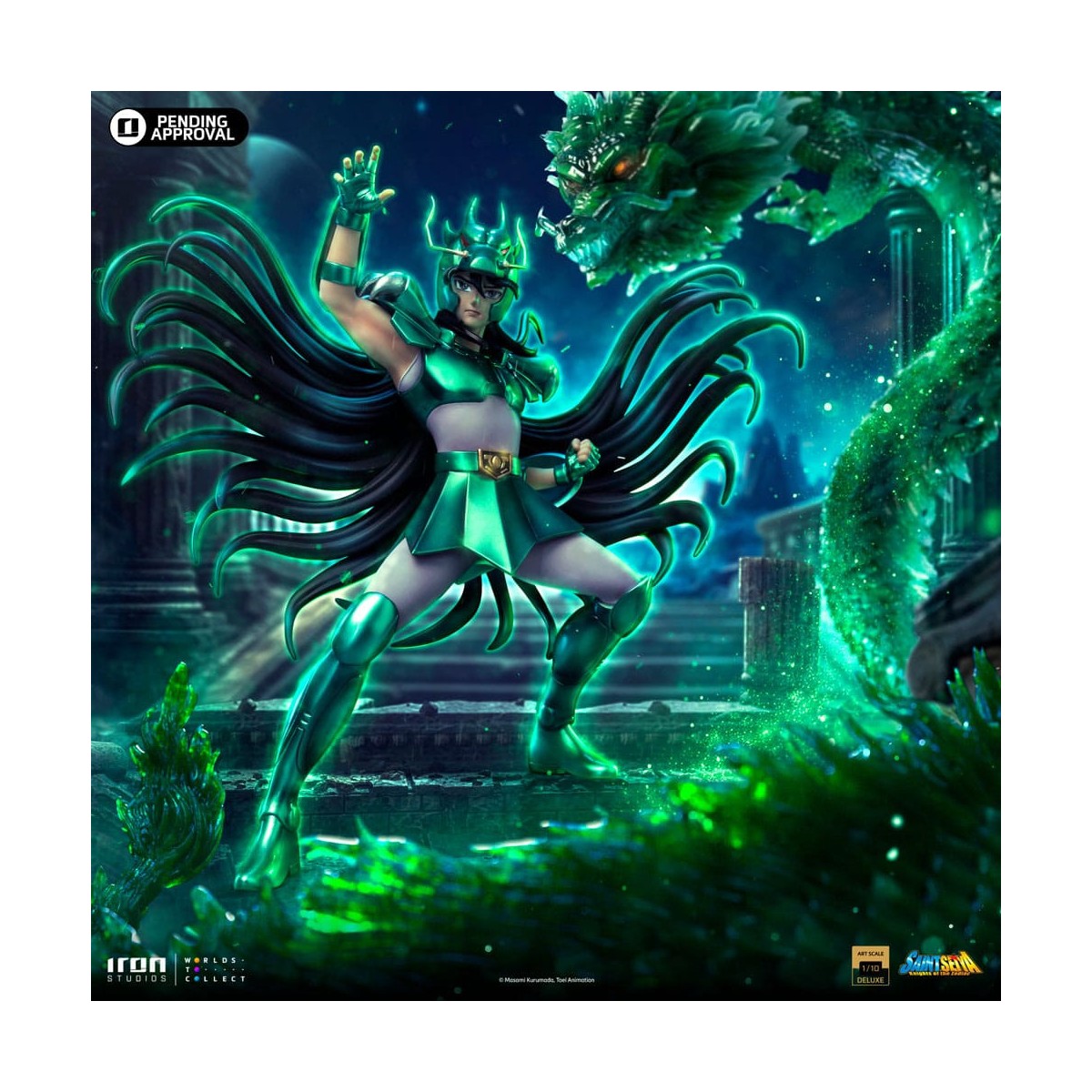 Iron Studios - Saint Seiya - Dragon Shiryu Deluxe Art Scale 1/10 - Los Caballeros del Zodiaco Hyoga el Cisne