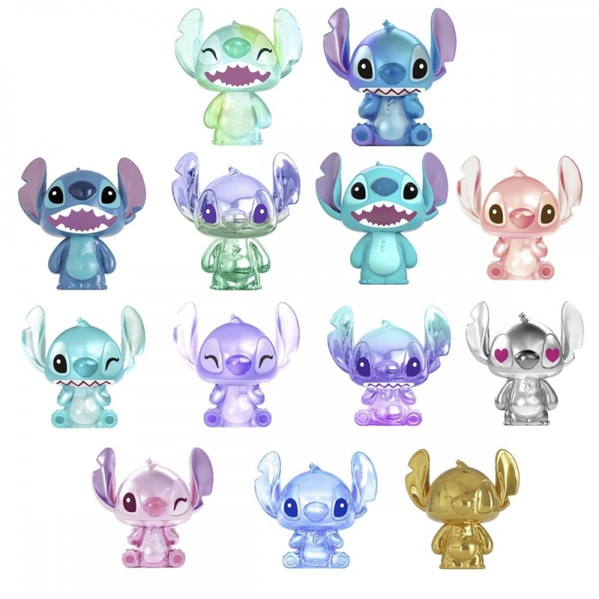Disney Grand Jester Studio - Caja de 13 miniaturas STITCH en una bolsa ciega aleatoria