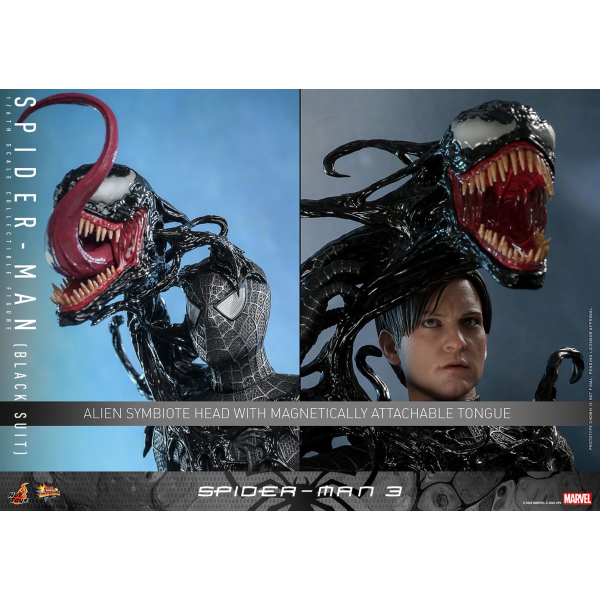 Hot Toys Marvel Spider-Man 2 - Peter Parker Traje Negro - Video Game Masterpiece 1/6
