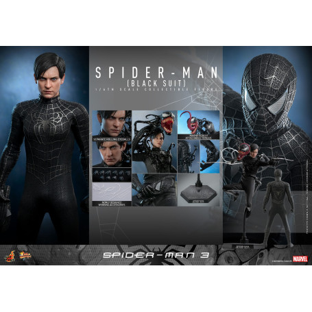 Hot Toys Marvel Spider-Man 2 - Peter Parker Traje Negro - Video Game Masterpiece 1/6