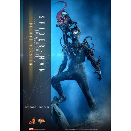 Hot Toys Marvel Spider-Man 3 - Spider man Traje Negro Deluxe